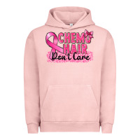 Pigment Salmon Breast Cancer Chemo hair don't care Urban Hoodie - FaDigitalArtStudio