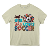 Mossy just a girl who loves soccer Heavy Core Tee - HRA Design Shop