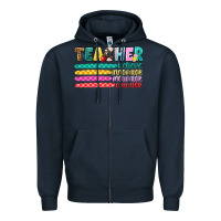 Navy teacher believe Zipper Hoodie - Artiststas