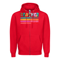 Red teacher believe Zipper Hoodie - Artiststas