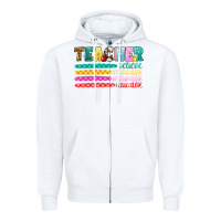 White teacher believe Zipper Hoodie - Artiststas