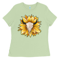 Matcha sunflower bull skull Ladies Tee - JahusDesignShop