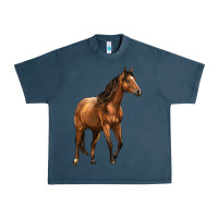 Midnight Navy Quarter Horse Urban Heavy Tee - LillyAllenDesigns