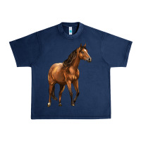 Navy Quarter Horse Urban Heavy Tee - LillyAllenDesigns