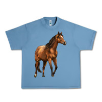 Pebble Blue Quarter Horse Urban Heavy Tee - LillyAllenDesigns