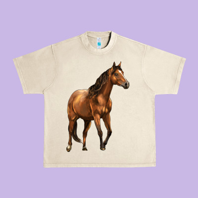 Quarter Horse Urban Heavy Tee Designed By Lillyallendesigns
