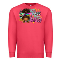 Cardinal 70's made 80's raised afro messy bun Premium Sweatshirt - texasbilliewilder