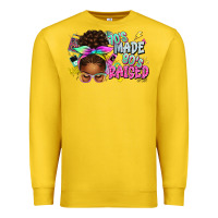 Lemon 70's made 80's raised afro messy bun Premium Sweatshirt - texasbilliewilder