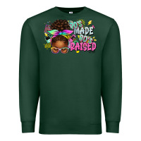 Sports Green 70's made 80's raised afro messy bun Premium Sweatshirt - texasbilliewilder