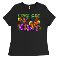 Black let's get cray Ladies Tee - FaDigitalArtStudio