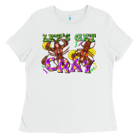 White let's get cray Ladies Tee - FaDigitalArtStudio