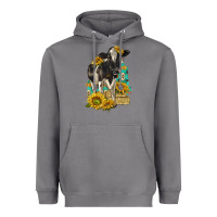 Storm Sunflowers Cow Heavyweight Hoodie - texasbilliewilder