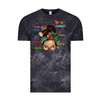 Cloud Black Teacher messy bun caucasian Vintage Tee - NancyCooperArtShop