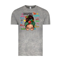 Cloud Rock Teacher messy bun caucasian Vintage Tee - NancyCooperArtShop