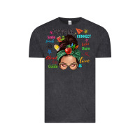 Vintage Black Teacher messy bun caucasian Vintage Tee - NancyCooperArtShop