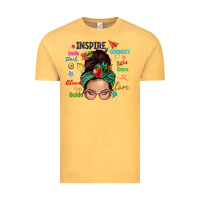 Vintage Mustard Teacher messy bun caucasian Vintage Tee - NancyCooperArtShop