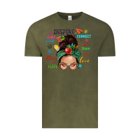 Vintage Olive Teacher messy bun caucasian Vintage Tee - NancyCooperArtShop