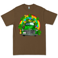 Cacao st patricks shamrock gold rainbow truck Premium Tee - FaDigitalArtStudio