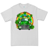 Dove Grey st patricks shamrock gold rainbow truck Premium Tee - FaDigitalArtStudio
