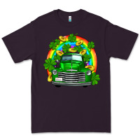 Plum st patricks shamrock gold rainbow truck Premium Tee - FaDigitalArtStudio