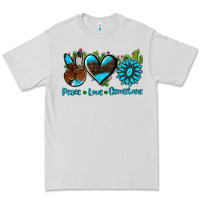Dove Grey peace love  gemstone Premium Tee - AdoDesignShop