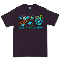 Plum peace love  gemstone Premium Tee - AdoDesignShop