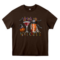 Chocolate Brown drink up witches Heavy Core Tee - CowhideDigitalArt