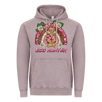 Vintage Zinc easter pink camouflage egg hunter  bunny rainbow Vintage Hoodie - BarkalooDesign