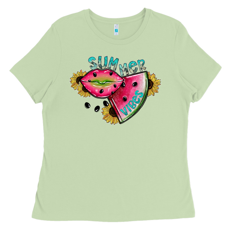 Summer Vibes Ladies Tee by SublimationCraftShop | Teevron