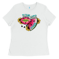 White summer vibes Ladies Tee - SublimationCraftShop