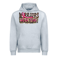 Heather Grey Warriors wear pink Urban Hoodie - FaDigitalArtStudio