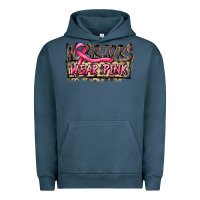 Pigment Midnight Navy Warriors wear pink Urban Hoodie - FaDigitalArtStudio