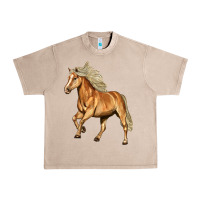 French Oak Haflinger Horse Urban Heavy Tee - LillyAllenDesigns