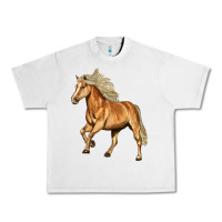 Lunar Rock Haflinger Horse Urban Heavy Tee - LillyAllenDesigns