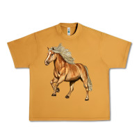 Peanut Butter Haflinger Horse Urban Heavy Tee - LillyAllenDesigns