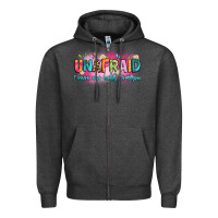 Charcoal Heather unafraid i know who holds tomorrow Zipper Hoodie - Artiststas