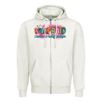 Oatmeal Heather unafraid i know who holds tomorrow Zipper Hoodie - Artiststas