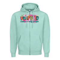 Seafoam unafraid i know who holds tomorrow Zipper Hoodie - Artiststas