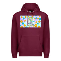 Burgundy daddy's drinking buddy Premium Hoodie - TumblerDesignByShophia