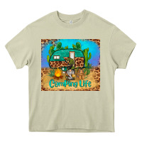 Mossy camping life tumbler Heavy Core Tee - BarkalooDesign