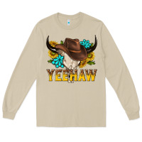 Mushroom yeehaw bull skull Long Sleeve Tee - NancyCooperArtShop