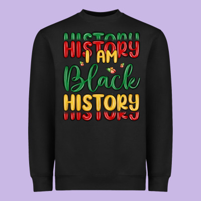 I Am Black History Heavyweight Sweatshirt Designed By Maliassmallbusiness