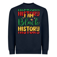 Navy i am black history Heavyweight Sweatshirt - MaliasSmallBusiness
