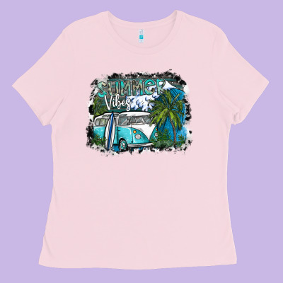 Summer Vibes Ladies Tee Designed By Sublimationcraftshop