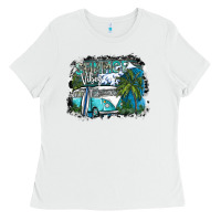 White summer vibes Ladies Tee - SublimationCraftShop