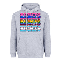 Heather Grey Rights rights rights Heavyweight Hoodie - NancyCooperArtShop