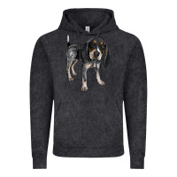 Vintage Black bluetick coonhound Vintage Hoodie - LillyAllenDesigns