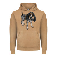 Vintage Camel bluetick coonhound Vintage Hoodie - LillyAllenDesigns