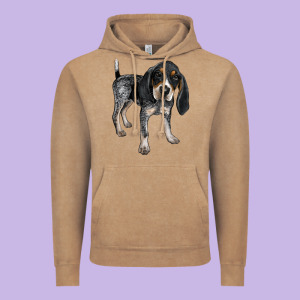 Bluetick Coonhound Vintage Hoodie Designed By Lillyallendesigns