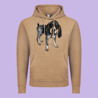 Bluetick Coonhound Vintage Hoodie Designed By Lillyallendesigns